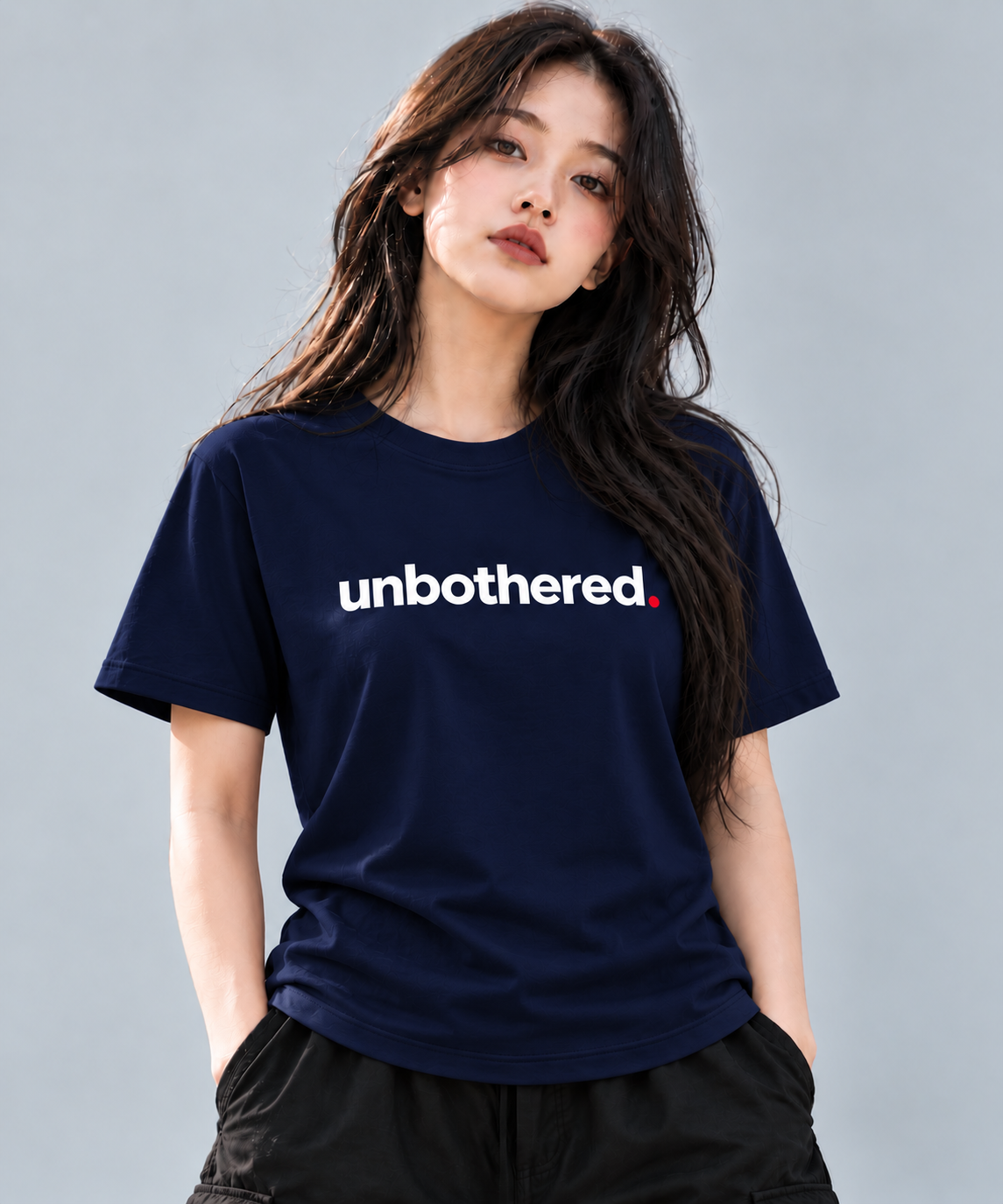 Women’s Unbothered T-Shirt | Minimalist Typography Graphic Tee | Mars Mash