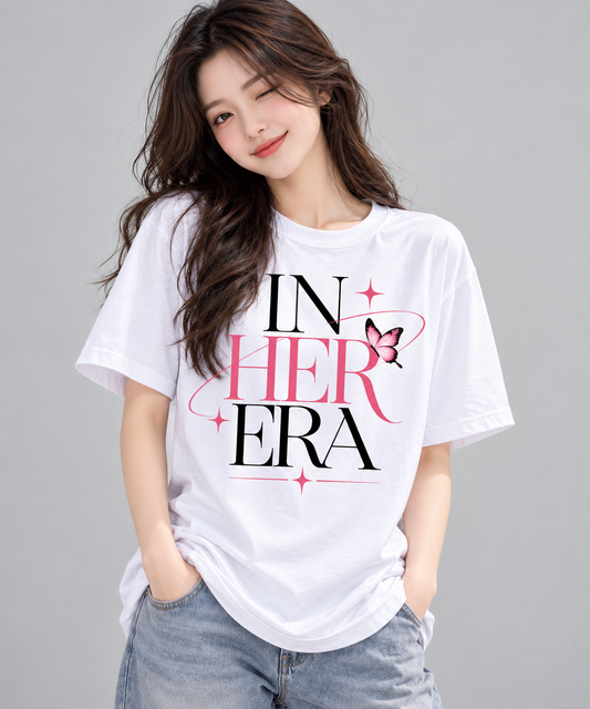 Women’s In Her Era T-Shirt | Butterfly Graphic Statement Tee | MARS MASH