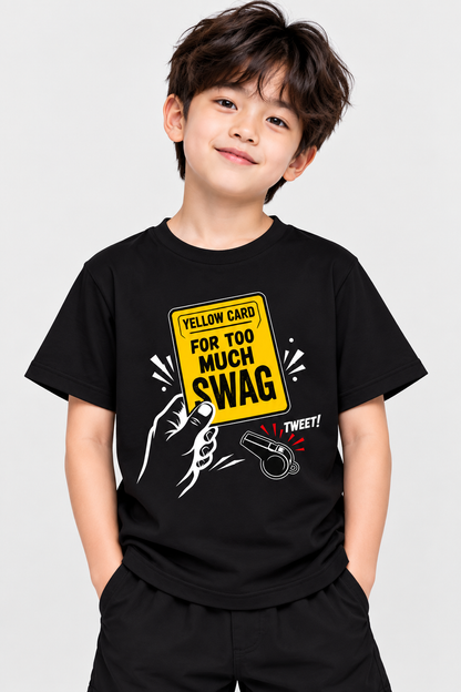Yellow Card Graphic T-Shirt for Kids – Pink | Mars Mash