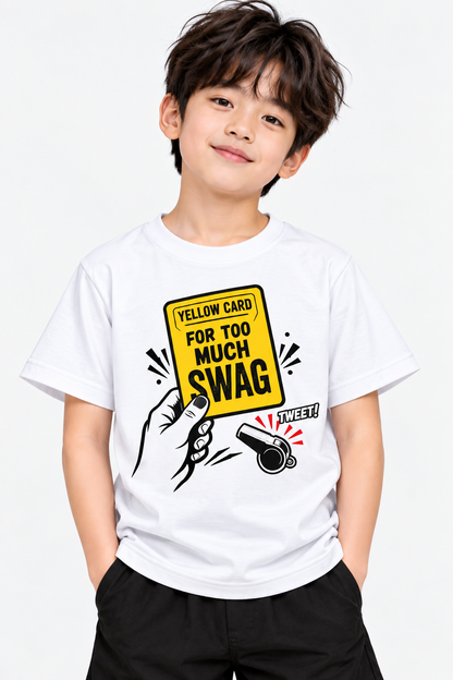 Yellow Card Graphic T-Shirt for Kids – Pink | Mars Mash