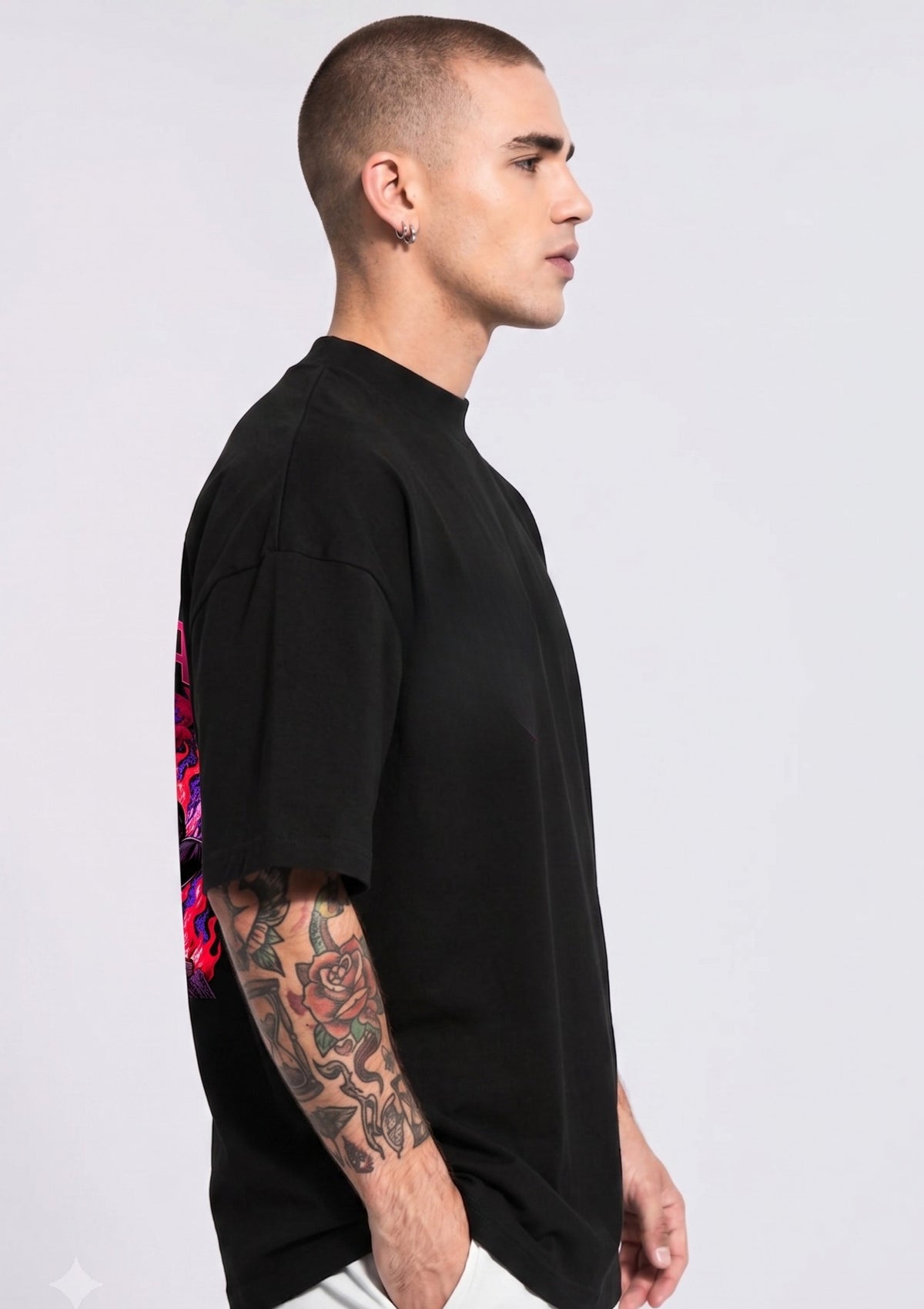Dandadan Style Oversized T-Shirt | Mars Mash