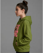 Stay Pawsitive Front Print Hoodie for Women | 350 GSM | Cute Dog Graphic Hoodie | Premium Casual Wear