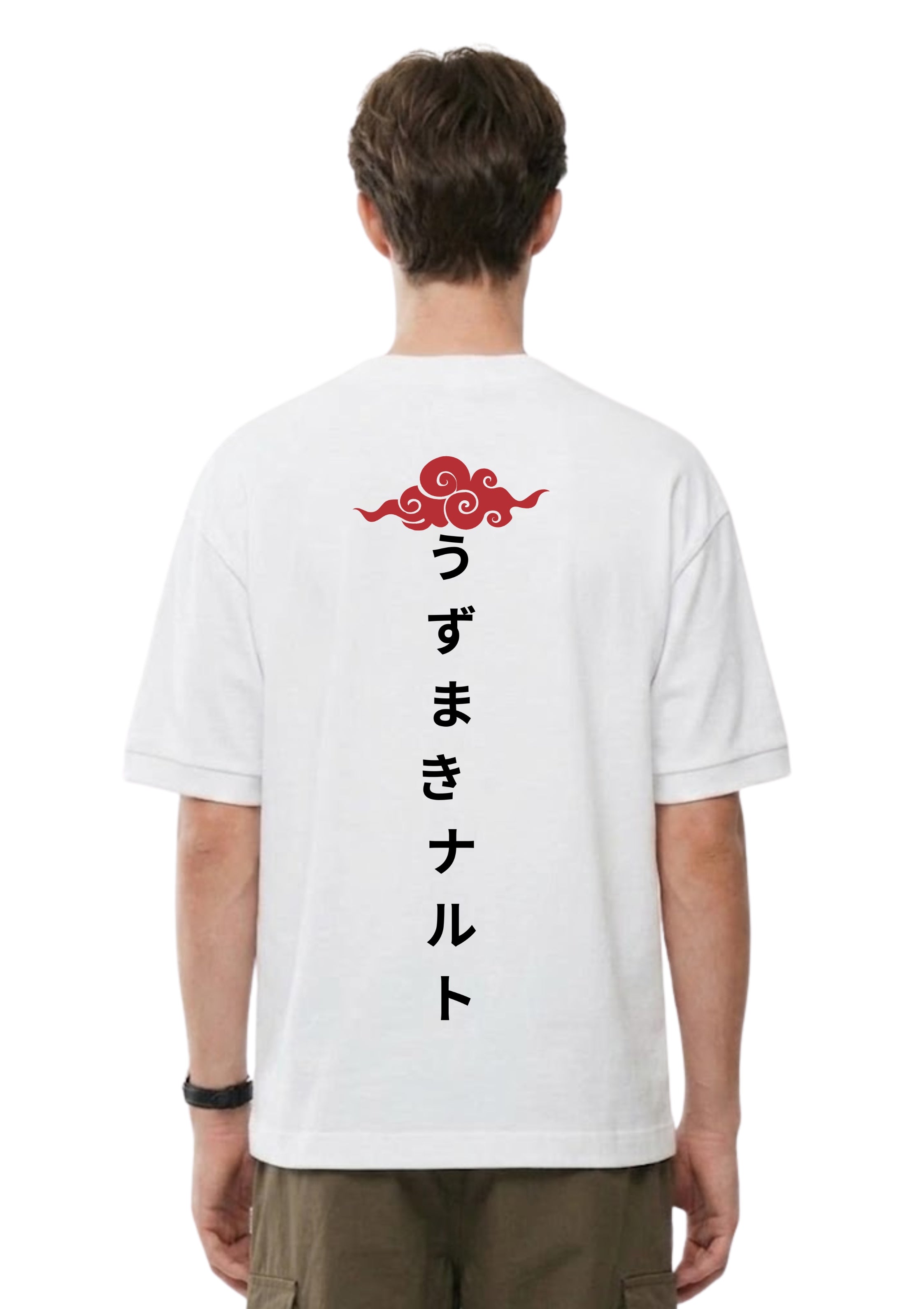 Japanese Anime Typography Back Print Oversized T-Shirt | 100% Cotton | 220 GSM
