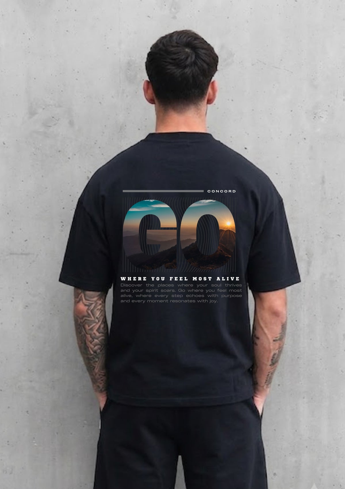 GO Where You Feel Most Alive Oversized T-shirt  | Mars Mash
