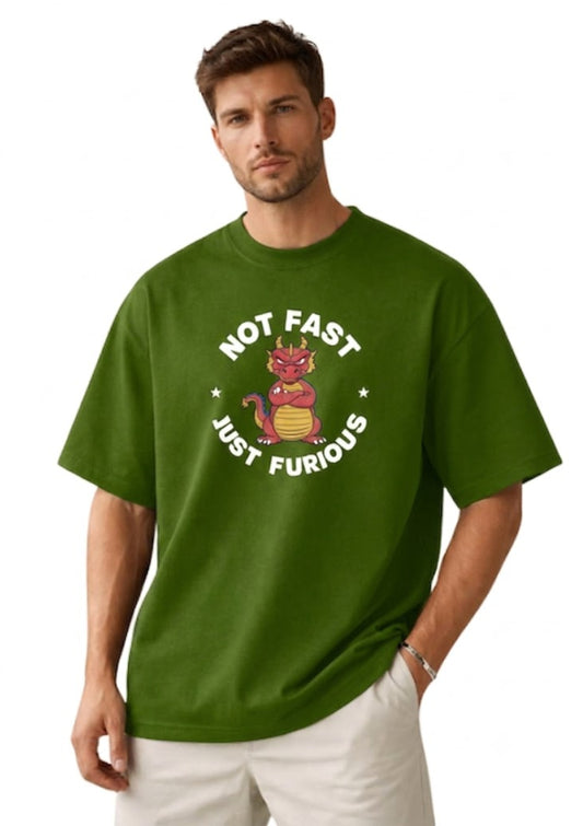 Cute Furious Dragon Oversized T-shirt | Mars Mash