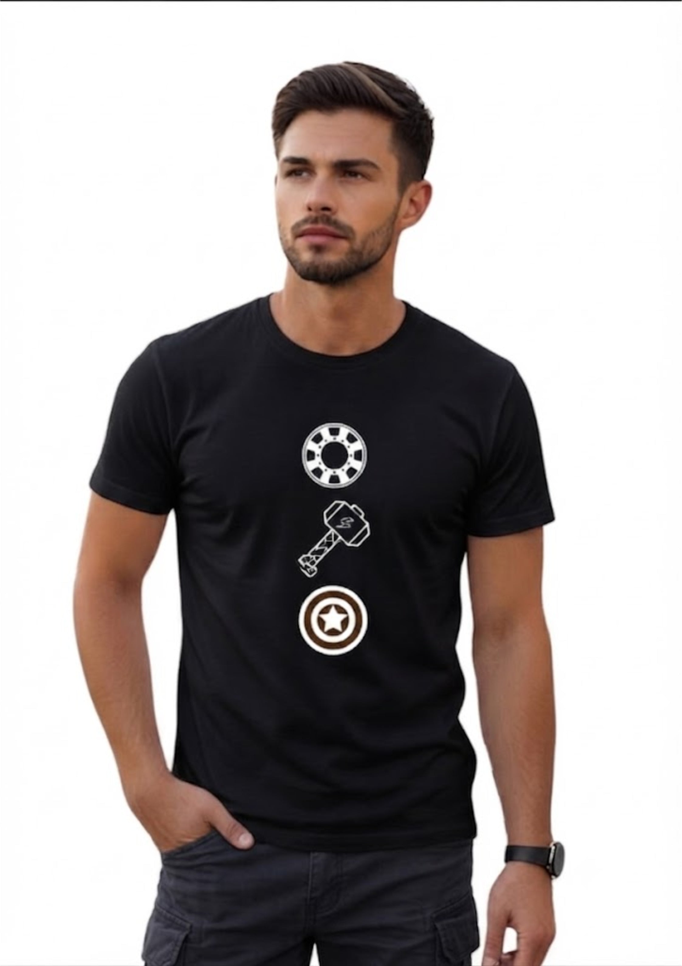 Marvel Icons Graphic Printed Regular Fit T-Shirt | 100% Cotton | 180 GSM