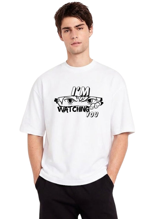Anime Eyes "I'm Watching You" Oversized T-shirt | Mars Mash