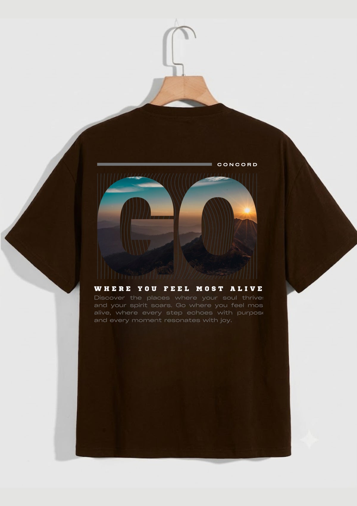 GO Where You Feel Most Alive Oversized T-shirt  | Mars Mash