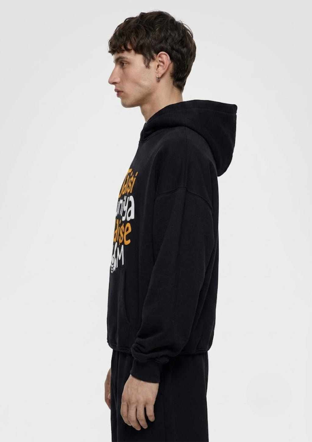 Jaisi Duniya Waise Hum Typography Printed Hoodie for Men | 350 GSM | Premium Comfort | Casual Streetwear