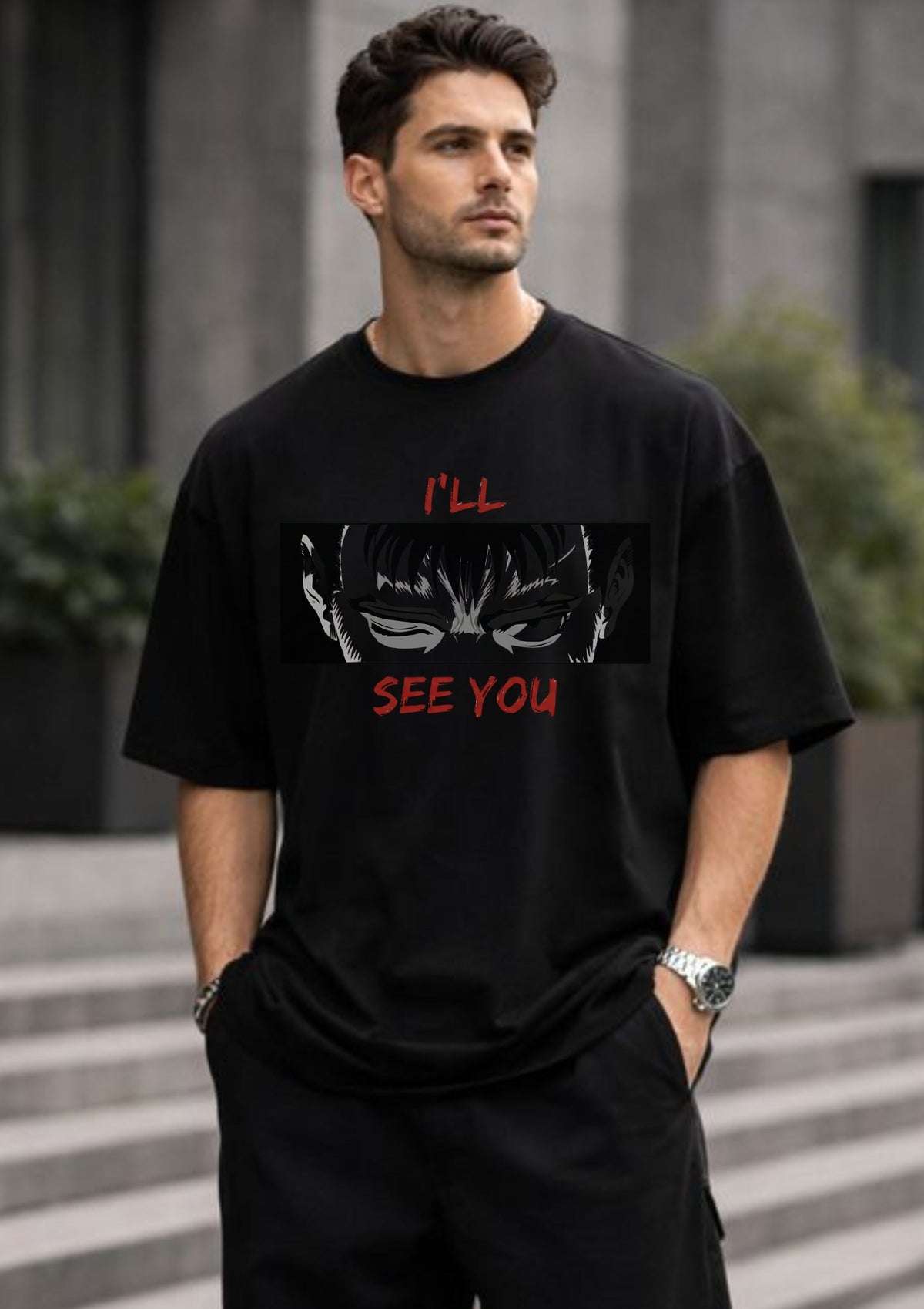 Anime Oversized T-Shirt | Mars Mash