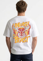 Fierce Bull Graphic Back Print Oversized T-Shirt | 100% Cotton | 220 GSM