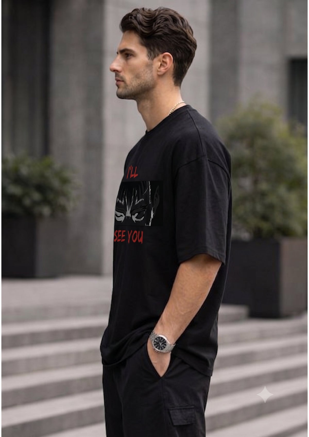 Anime Oversized T-Shirt | Mars Mash