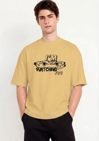Anime Eyes "I'm Watching You" Oversized T-Shirt | 100% Cotton | 220 GSM