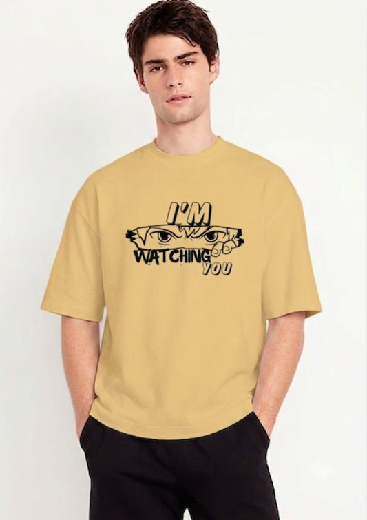 Anime Eyes "I'm Watching You" Oversized T-shirt | Mars Mash