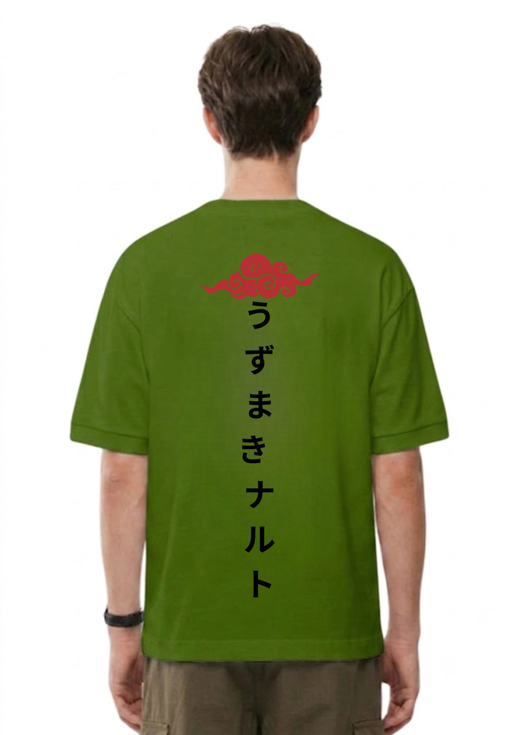 Japanese Anime Typography Back Print Oversized T-Shirt | 100% Cotton | 220 GSM