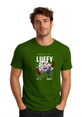 Monkey D. Luffy Anime Printed Regular Fit T-Shirt | 100% Cotton | 180 GSM