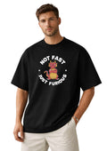 Cute Furious Dragon Graphic Print Oversized T-Shirt | 100% Cotton | 220 GSM