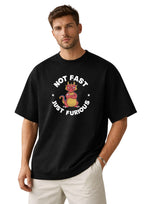 Cute Furious Dragon Graphic Print Oversized T-Shirt | 100% Cotton | 220 GSM