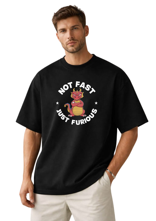 Cute Furious Dragon Oversized T-shirt | Mars Mash