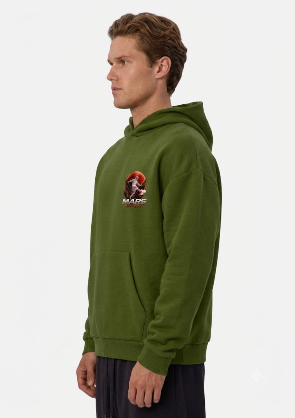 Flamingo Nature Graphic Printed Hoodie for Men | 350 GSM | Premium Comfort | Casual Streetwear