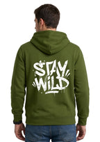 Stay Wild Typography Printed Hoodie for Men | 350 GSM | Premium Comfort | Casual Streetwear