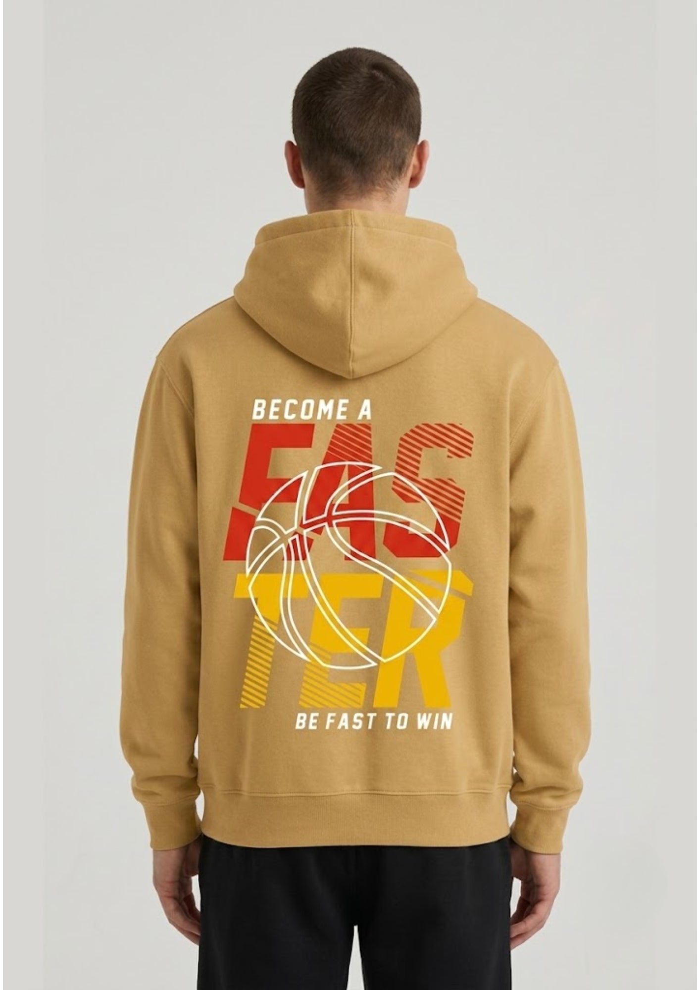 Basketball Back Print Hoodie for Men | 350 GSM | Sports Graphic Hoodie | Premium Casual Wear