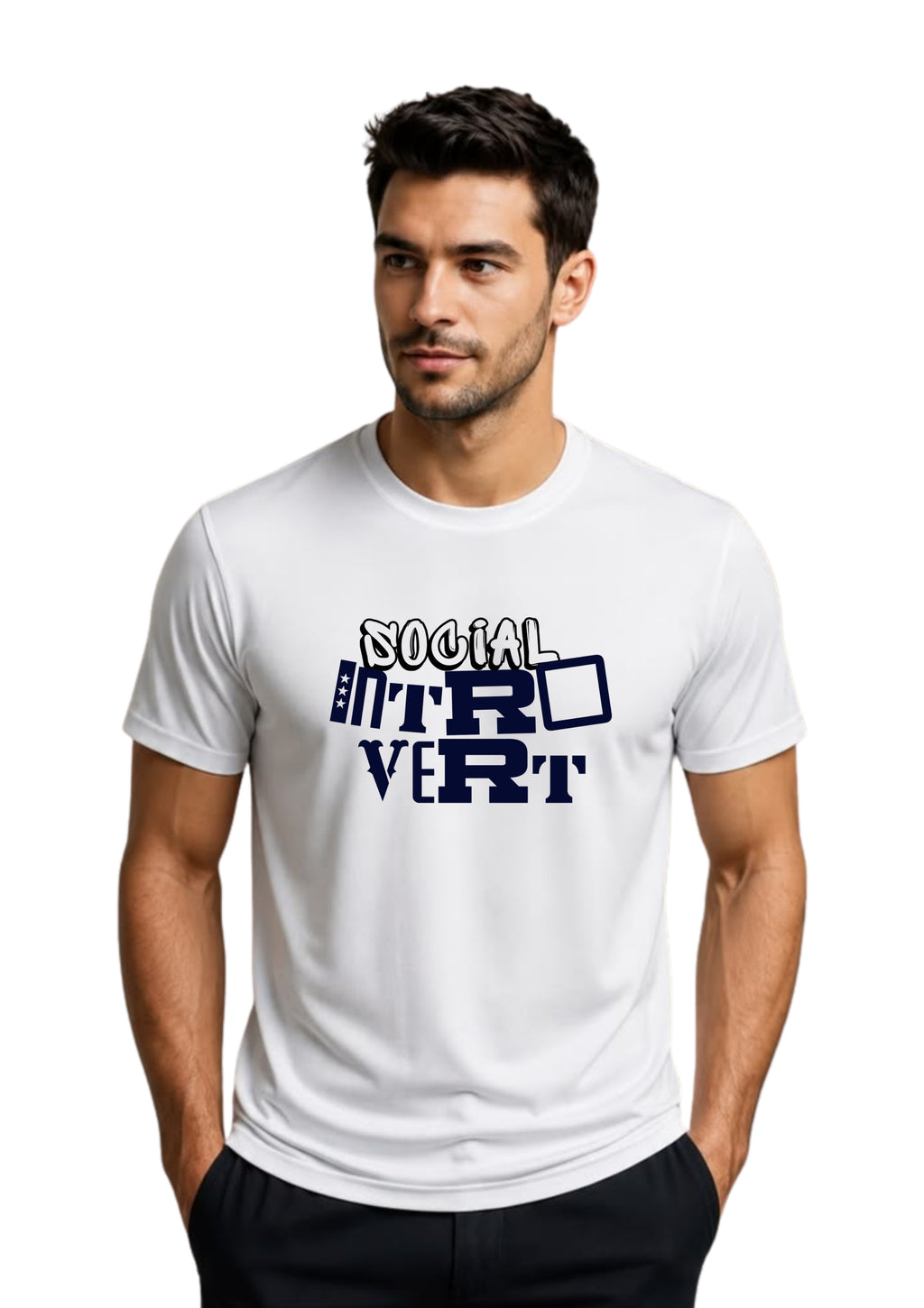 Social Introvert Graphic T-Shirt | 100% Cotton | 180 GSM