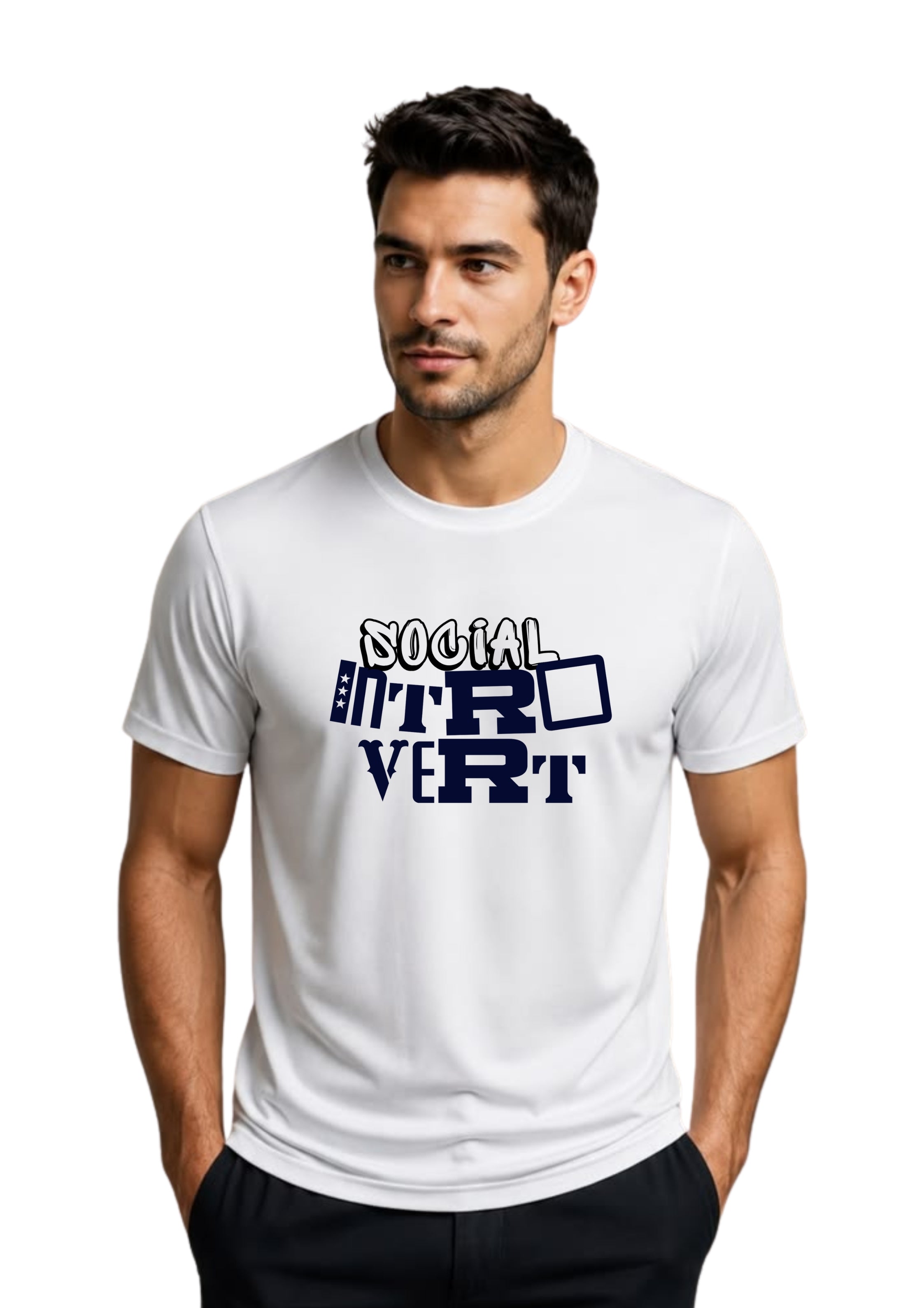 Social Introvert Graphic T-Shirt | 100% Cotton | 180 GSM