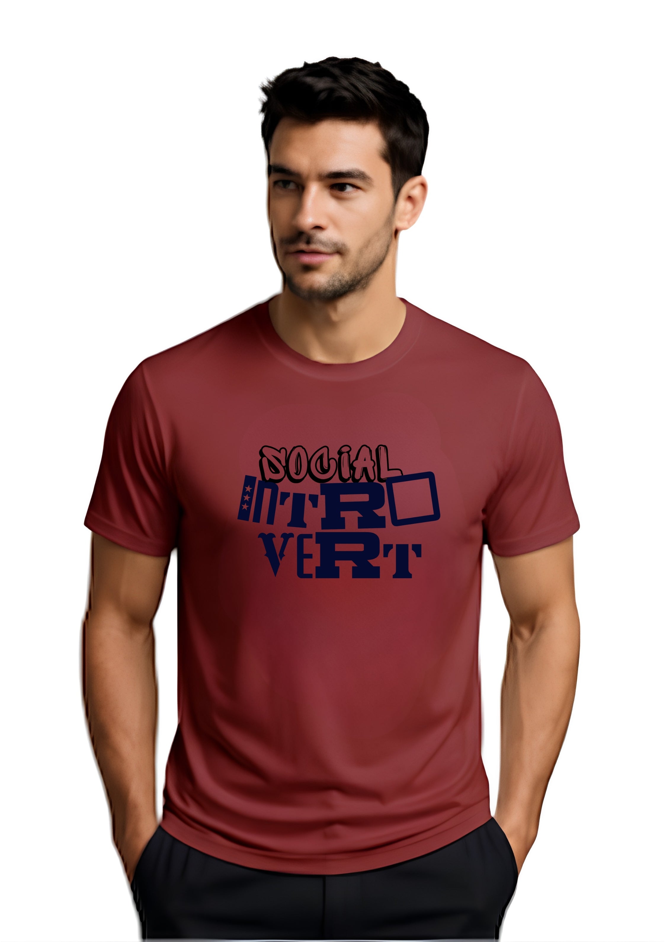 Social Introvert Graphic T-Shirt | 100% Cotton | 180 GSM