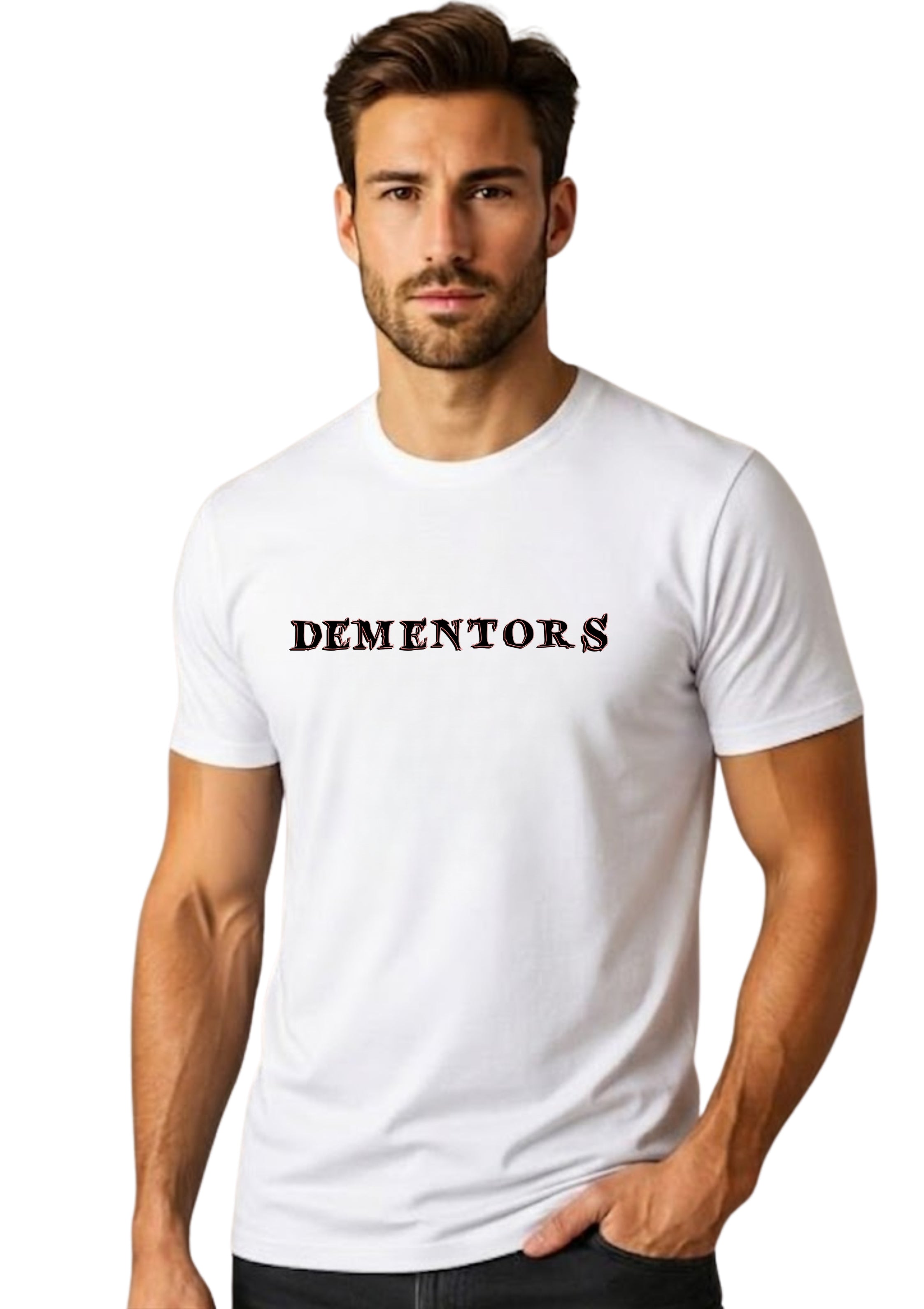 Dementors Typography Regular Fit T-Shirt | 100% Cotton | 180 GSM