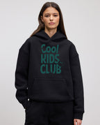Cool Kids Club Typography Printed Hoodie for Women | 350 GSM | Premium Comfort | Casual Streetwear